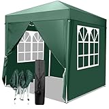 LEADZM 2x2m Pavillon,Pop-up,Winddicht,Wasserdicht,Faltpavillon,UV Schutz...