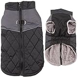 JoyDaog Warmer Fleece-Hundemantel für kleine Hunde, D-Ringe, wasserdichte...