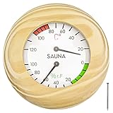 Saunathermometer Hygrometer [2 in 1 Funktion]