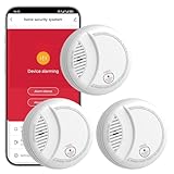 Hapippofa WiFi Rauchmelder mit App-Benachrichtigung, 10-Jahre Batterie,...