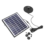 CIMAXIC 1Satz Solarbrunnen Mit Solarpumpe Für Außenbereich Wasserpumpe...