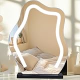 LED-Make-up-Spiegel mit 3 Farbmodi und einstellbarer Helligkeit, tragbarer...