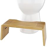 Squatty Potty Oslo Falten Bambus Toilette Hocker - 7-Zoll zusammenklappbar...