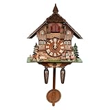 Chensyo Kuckucksuhr mit Pendel, Wanduhr, geeignet für Schlafzimmer,...