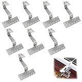 8 STK Dachhalterungen Solarmodule, Verstellbar Feuerverzinkt Dachhaken...
