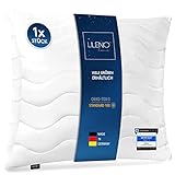 LILENO HOME Kopfkissen 80x80 cm [1er Set] MEDIUM mit 850g Kissen-Füllung -...