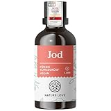 NATURE LOVE® Jod Tropfen - 150µg 50ml - alkoholfrei und vegan -...