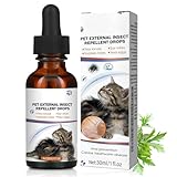 30ml Zeckenschutz für Hunde und Katzen, Effektiver Floh und Zeckenschutz...