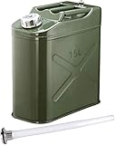 Tragbarer Kraftstofftank, 10L/15L/20L Grüner Kraftstofftank, Tragbarer...