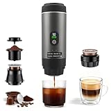 Nastopee Tragbare Kaffeemaschine, 3 in 1 Akku Kaffeemaschine mit...