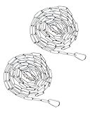 LEEQBCR 2 Stück Edelstahl Ketten mit Karabiner, 0.5m Kette Edelstahl...