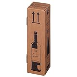 Weinkarton Flaschen Versandkarton Flaschenkarton für 1 Flasche mit...