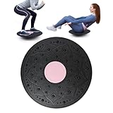 Balance Board, Wackelbrett Ø 30cm, Gleichgewichtstrainer für Erwachsene &...
