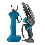 TIEOAXFT Werkzeug 30-mm-Bürstenlose Elektro-Gartenschere und bürstenlose...
