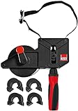 Bessey VAS-23+2K Gurtklemme mit variablem Winkel, mit 4 Clips, Schwarz mit...