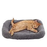 Enjoying Katzenbett Quadrat 38 X 26 cm, Wärme Katzenschlafplatz für...