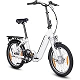 SAXONETTE E Bike Klapprad 20 Zoll mit Rücktrittbremse und nabenschaltung,...