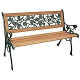 BURI Rosen Parkbank Gartenbank Bank Gusseisen