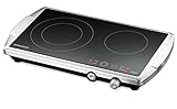 ROMMELSBACHER Doppelkochplatte CT 3400/E – Made in Germany, SCHOTT...
