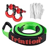 10T (22,000 Lbs) Hochleistungs-Abschleppseil 5M x 5CM Premium Nylon...