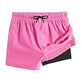 XINYUNZU Jungen Badehose 2 in 1 Shorts Badeshorts Schnelltrocknend...