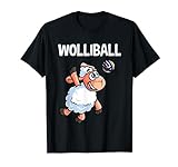 Wolliball I Lustiges Schaf Wortspiel Lustiges Volleyball T-Shirt
