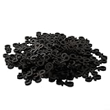 Vasiumic Set mit 150 schwarzen und weißen Außenlicht-Clips, langlebige...