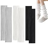 Laralily 3 Paar Leg Warmers,Beinstulpen Damen Hautfreundliche 40cm...