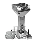 Säulengrill Holzkohlegrill Barbecue BBQ Grill im Edelstahl Design...