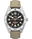 Timex Expedition Field Solar Herren-Armbanduhr, 43 mm, hellbraunes Armband,...