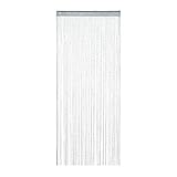 Relaxdays Fadenvorhang Glitzer, 90x245 cm, kürzbar, Tunneldurchzug, für...