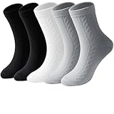 SISOSOCK Flauschige Socken für Damen, gemütlich, weich, warm, lässig,...