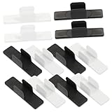 COHEALI 20 Stück Selbstklebende Stiftclips aus Kunststoff Weiß und...