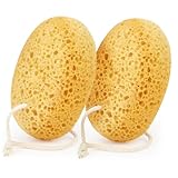 Flintronic 2 Stück Badeschwamm, Groß Naturschwamm zum Duschenfür Frauen...