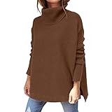 Damen Kurzarm Strickpullover - Puff Kurzarm Pullover Damen Rundhals...