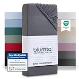 Blumtal® Basics Spannbettlaken Topper 180x200cmJersey - Bettlaken...