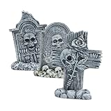 Supvox Halloween Grabstein Dekoration Grabstein Skulptur Halloween Dorf...