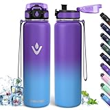 Trinkflasche Edelstahl, 1L BPA-Frei, Thermosflasche, Auslaufsicher,...