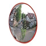 Wiltec Verkehrsspiegel 45 cm konvex, runder Sicherheitsspiegel mit...