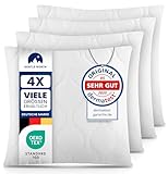 Gentle North Kopfkissen (50x50 cm groß) - 4er Set Kissen für Bett und als...