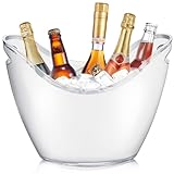 cailion 8L Eiseimer Champagner Eimer, Acryl-Eiskübel mit großem...