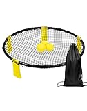 QWORK® Spike Ball Outdoor Spiele, inkl. Spielnetz, 3 Bälle,...