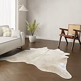 Wildlife Design Kuhfell Teppich Echtfell Sandfarben XL 220x200 cm...