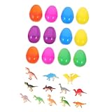 CLISPEED 12 Stück Dinosaurier-Osterei- Kind Osterei-Füller Vorgefüllte...