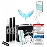 Hochwertiges Teeth whitening kit von UniqueSmile - Testsieger 2023 - All in...