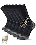SockWaddles Merino Wandersocken Herren Damen, Atmungsaktiv Outdoor Socken...