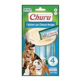 INABA Churu Püree, Hundeleckerli in handlichen Portionen, Huhn & Käse...