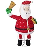 DMS LED Weihnachtsmann Weihnachtsfigur mit 200 LEDs Weihnachtsbeleuchtung...