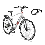 TELEFUNKEN E-Bike 28 Zoll Fahrrad für Herren | Trekking Pedelec mit 8-Gang...