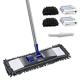 Masthome Wischmopp,Bodenwischer Profi XL mit Lang Griff,Chenille Flachmopp...